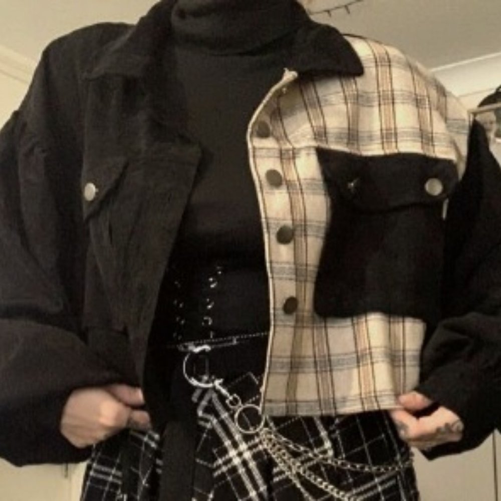 Corduroy Plaid jacket